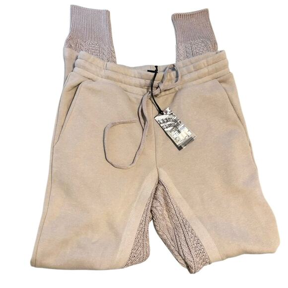 Twenty Montreal Felt Connect Sweatpants Small Beige Cotton Joggers - Picture 2 of 3